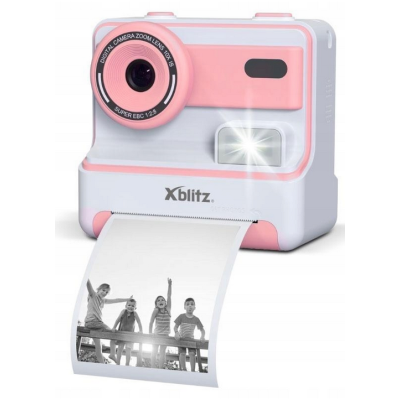 677996 APARAT FOTOGRAFICZNY NATYCHMIASTOWY Z DRUKARKĄ USB RÓŻOWY