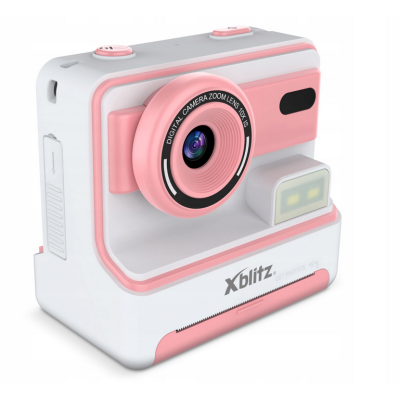 677996 APARAT FOTOGRAFICZNY NATYCHMIASTOWY Z DRUKARKĄ USB RÓŻOWY