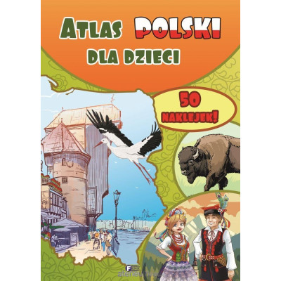 326273 KSIĄŻECZKA ATLAS POLSKI DLA DZIECI MAPA POLSKA