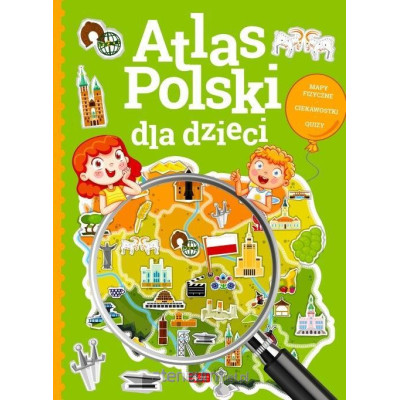 729284 KSIĄŻECZKA ATLAS POLSKI DLA DZIECI MAPA POLSKA