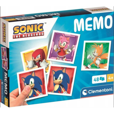 183128 GRA PAMIĘCIOWA MEMO MEMORY SONIC CLEMENTONI