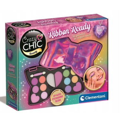 18385 CLEMENTONI CRAZY CHIC KOSMETYCZKA KOKARDA HOLOGRAFICZNA