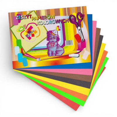002339 ZESZYT PAPIERÓW KOLOROWYCH A-5 SCHEMAT