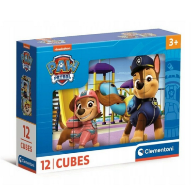 411948 CLEMENTONI KLOCKI OBRAZKOWE CUBI PSI PATROL 12 EL.