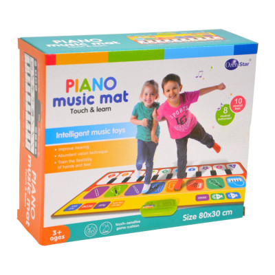 6470124 PIANINKO MATA MUZYCZNA 130X48 cm DO TAŃCZENIA NAGRYWA