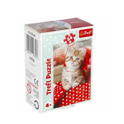 19732 TREFL MINI PUZZLE UROCZE ZWIERZĄTKA KOTEK KOT 54 EL