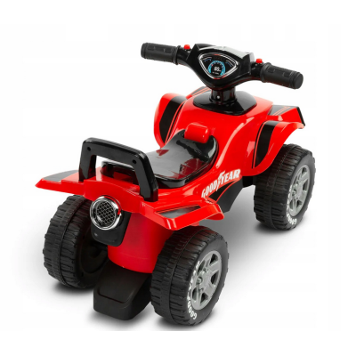 392905 MINI QUAD JEŹDZIK TOYZ POJAZD DLA DZIECI GOODYEAR CZERWONY
