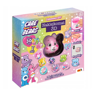 60702 NAKLEJKOMAT 3D ZESTAW DO TWORZENIA NAKLEJEK TROSKLIWE MISIE CARE BEARS EPEE