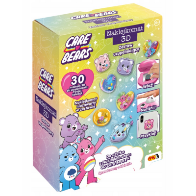 60703 NAKLEJKOMAT 3D ZESTAW UZUPEŁNIAJĄCY TROSKLIWE MISIE CARE BEARS EPEE