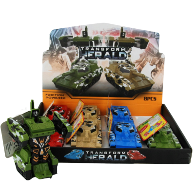 959277 POJAZD ROBOT CZOŁG 2W1 RÓŻNE KOLORY