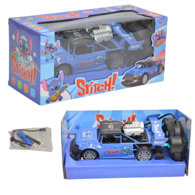 470679 AUTO NIEBIESKI STWOREK STITCH ZDALNIE STEROWANE