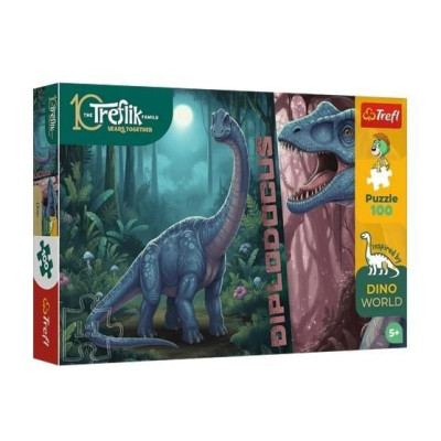 16579 TREFL PUZZLE RODZINA TREFLIKÓW DINO DIPLODOCUS BY NATURE 100 EL