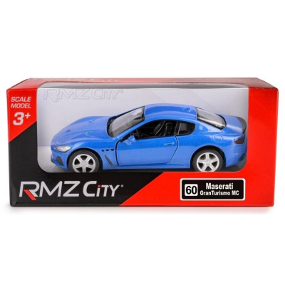 111202  RMZ METALOWE AUTO MODEL POJAZD MASERATI GRAN TURISMO MC NIEBIESKI