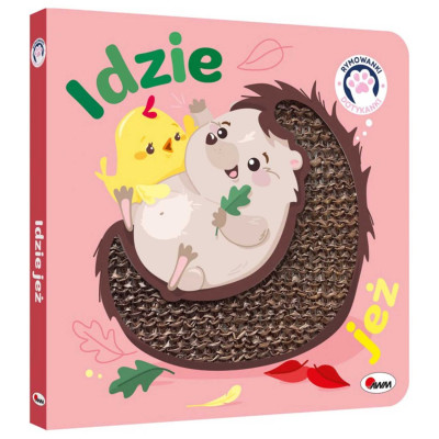 813273 RYMOWANKI DOTYKANKI IDZIE JEŻ KSIĄŻKA SENSORYCZNA