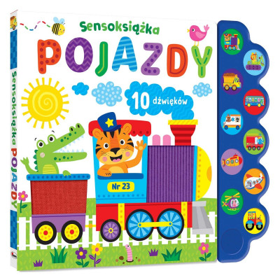 815857 SENSOKSIĄŻKA POJAZDY KSIĄŻKA DŹWIĘKOWA I SENSORYCZNA