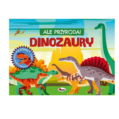 815475 KSIĄŻECZKA DINOZAURY ALE PRZYRODA KOSMOS