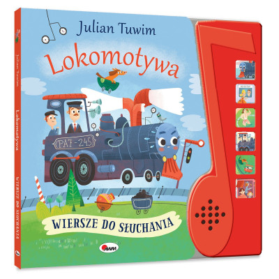 815239 WIERSZE DO SŁUCHANIA LOKOMOTYWA KSIĄŻKA DŹWIĘKOWA
