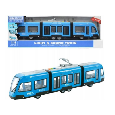 606555 POJAZD MIEJSKI TRAMWAJ Z DŹWIĘKIEM ŚWIATŁO