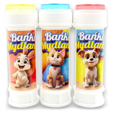 009950 BAŃKI MYDLANE DLA DZIECI ZWIERZAKI ULUBIEŃCY 60ML