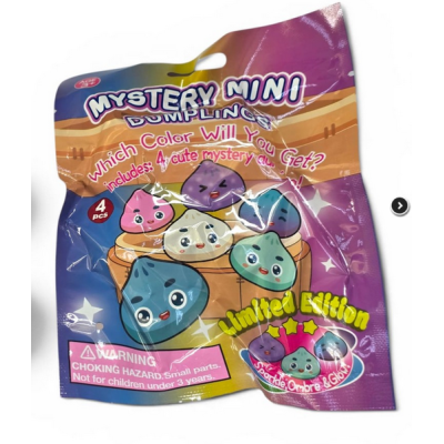 510018 GNIOTEK SQUISHY DUMPLINGS PIEROŻEK ANTYSTRESOWY 4PAK W SASZETCE