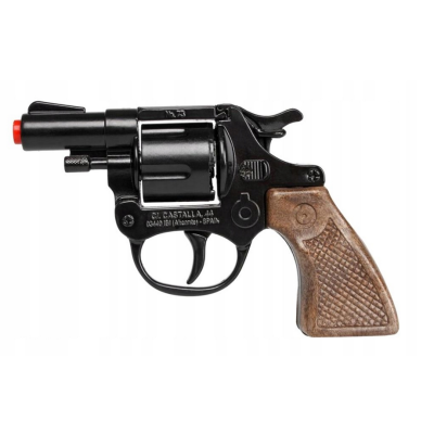 007362 GONHER METALOWY REWOLWER POLICYJNY PISTOLET NA SPŁONKĘ CZARNY