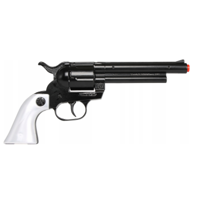 012168 GONHER METALOWY REWOLWER KOWBOJSKI PISTOLET NA SPŁONKĘ CZARNY