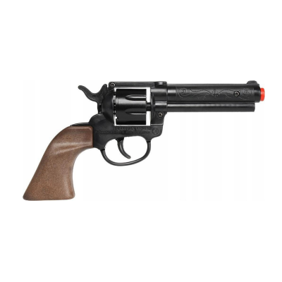 011963 GONHER METALOWY REWOLWER KOWBOJSKI PISTOLET NA SPŁONKĘ CZARNY