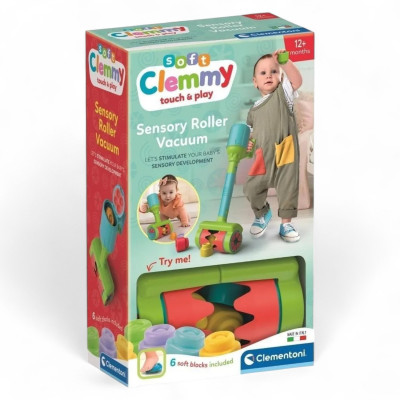 179756 CLEMENTONI BABY ODKURZACZ SENSORYCZNY CLEMMY KLOCKI ROLLER