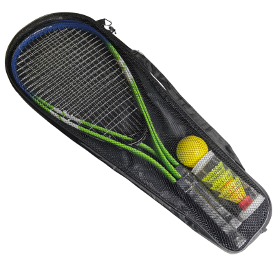 108196 PALETKI RAKIETKI DO GRY CROSSMINTON BADMINTON FUTERAŁ + LOTKI + PIŁKA