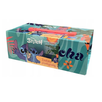 724961 STITCH ZESTAW PLASTYCZNY ARTYSTYCZNY W WALIZCE 42 ELEMENTY DISNEY