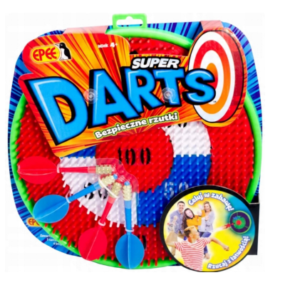 603760 SUPER DARTS BEZPIECZNE RZUTKI LOTKI TARCZA ZESTAW DO GRY EPEE