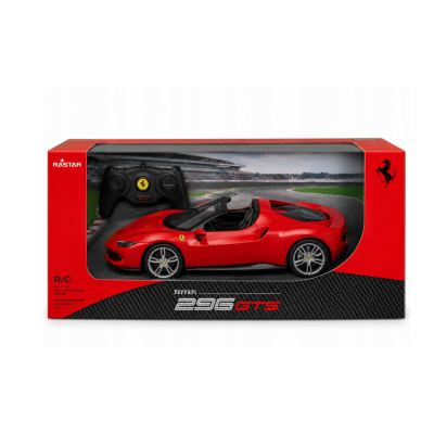 394112 AUTO POJAZD ZDALNIE STEROWANY FERRARI 296 GTS CZERWONY