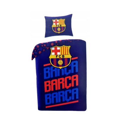 624515 KOMPLET POŚCIELI POŚCIEL FC BARCELONA 160 X 200 CM BAWEŁNA 100%