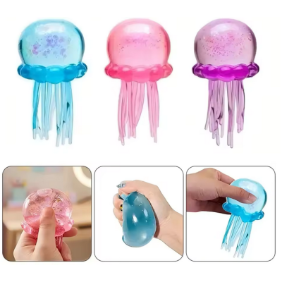 GNIOTEK ANTYSTRESOWY SQUISHY MEDUZA RÓŻNE KOLORY
