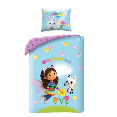 605996 KOMPLET POŚCIELI POŚCIEL KOCI DOMEK GABI 160CM X 200CM 70CM X 80CM
