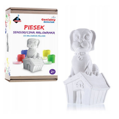 118512 GIPSOWA SENSORYCZNA MALOWANKA PALCAMI PIESEK