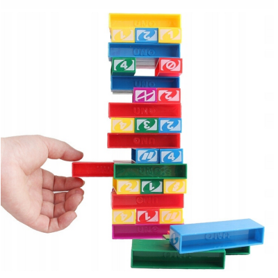 435355 GRA ZRĘCZNOŚCIOWA UNO STACKO WIEŻA KLOCKI