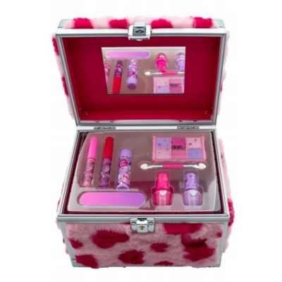 84600 WALIZKA PUSZYSTY KUFEREK ZESTAW DO MAKIJAŻU MAKE UP CREATE IT!