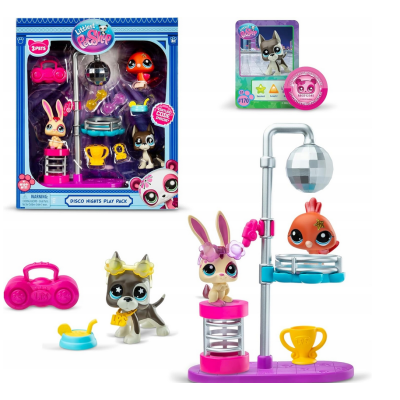 006377 ZESTAW FIGUREK LITTLEST PET SHOP DISCO NIGHTS 3 SZT.