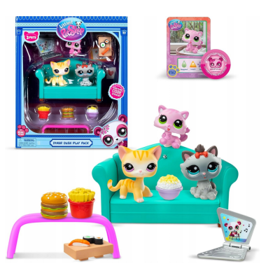006360 ZESTAW FIGUREK LITTLEST PET SHOP DINNER DASH 3 SZT.
