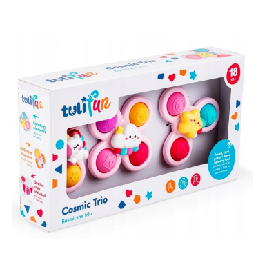 30129 TULIFUN ZABAWKA SENSORYCZNA KOSMICZNE TRIO POP IT RÓŻOWE