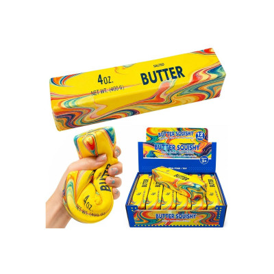 GNIOTEK ANTYSTRESOWY SQUISHY MASŁO TĘCZOWE BUTTER
