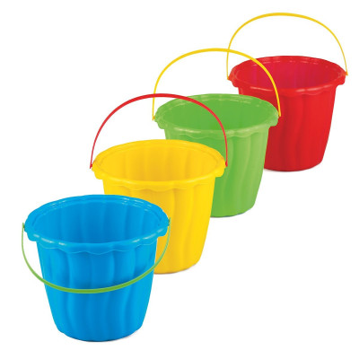 900291 WIADERKO DO PIASKU DO PIASKOWNICY PLASTIKOWE RÓŻNE KOLORY
