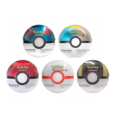 145870 POKÉMON TCG POKE BALL TIN B26 REPRINT 3 X BOOSTER NAKLEJKI PUSZKA