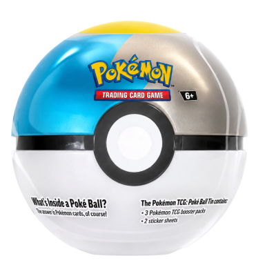 145870 POKÉMON TCG POKE BALL TIN B26 REPRINT 3 X BOOSTER NAKLEJKI PUSZKA