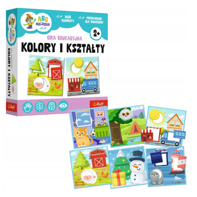 02904 TREFL GRA EDUKACYJNA KOLORY I KSZTAŁTY ABC MALUCHA