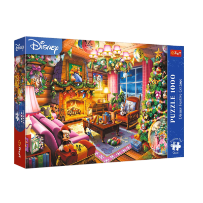 10916 TREFL PUZZLE ŚWIĄTECZNA CHATKA DISNEY ŚWIĘTA 1000 EL
