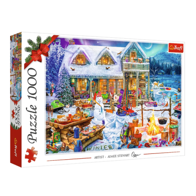 0010948 TREFL PUZZLE ŚWIĄTECZNE ZIMOWY CZAS ŚWIĘTA 1000 EL