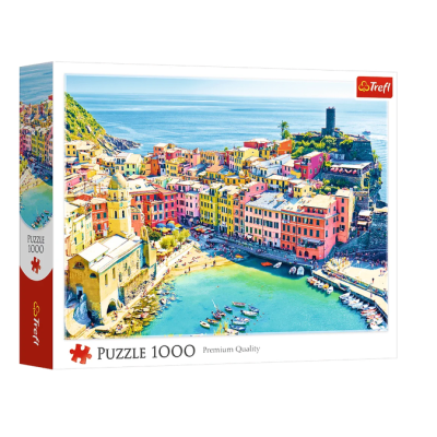 010988 TREFL PUZZLE MALOWNICZE MIASTECZKO VERNAZZA WŁOCHY 1000 EL
