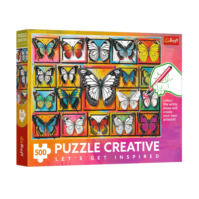 37561 TREFL PUZZLE KOLEKCJA MOTYLI 500 EL